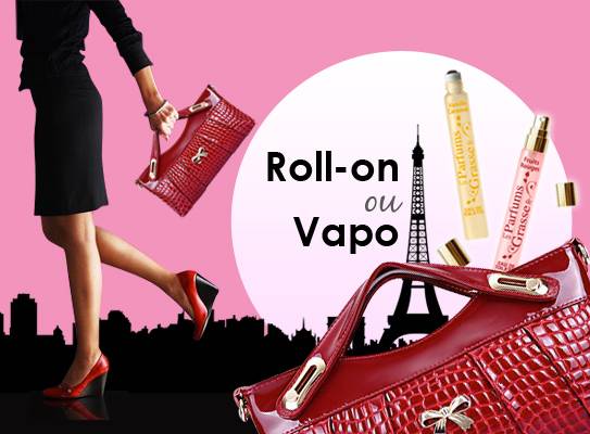 Roll-on et Vaporisateur de parfum de sac à main